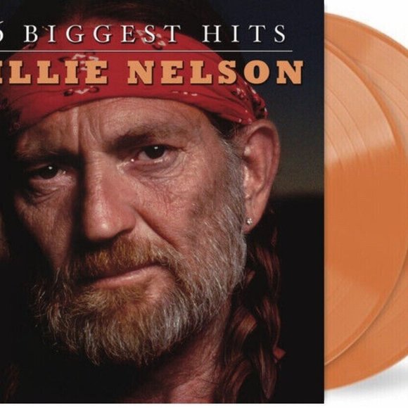 Willie Nelson 16 Biggest Hits 2-LP ~Exclusive Colored Vinyl (Tangerine) ~Sealed! - Picture 1 of 2